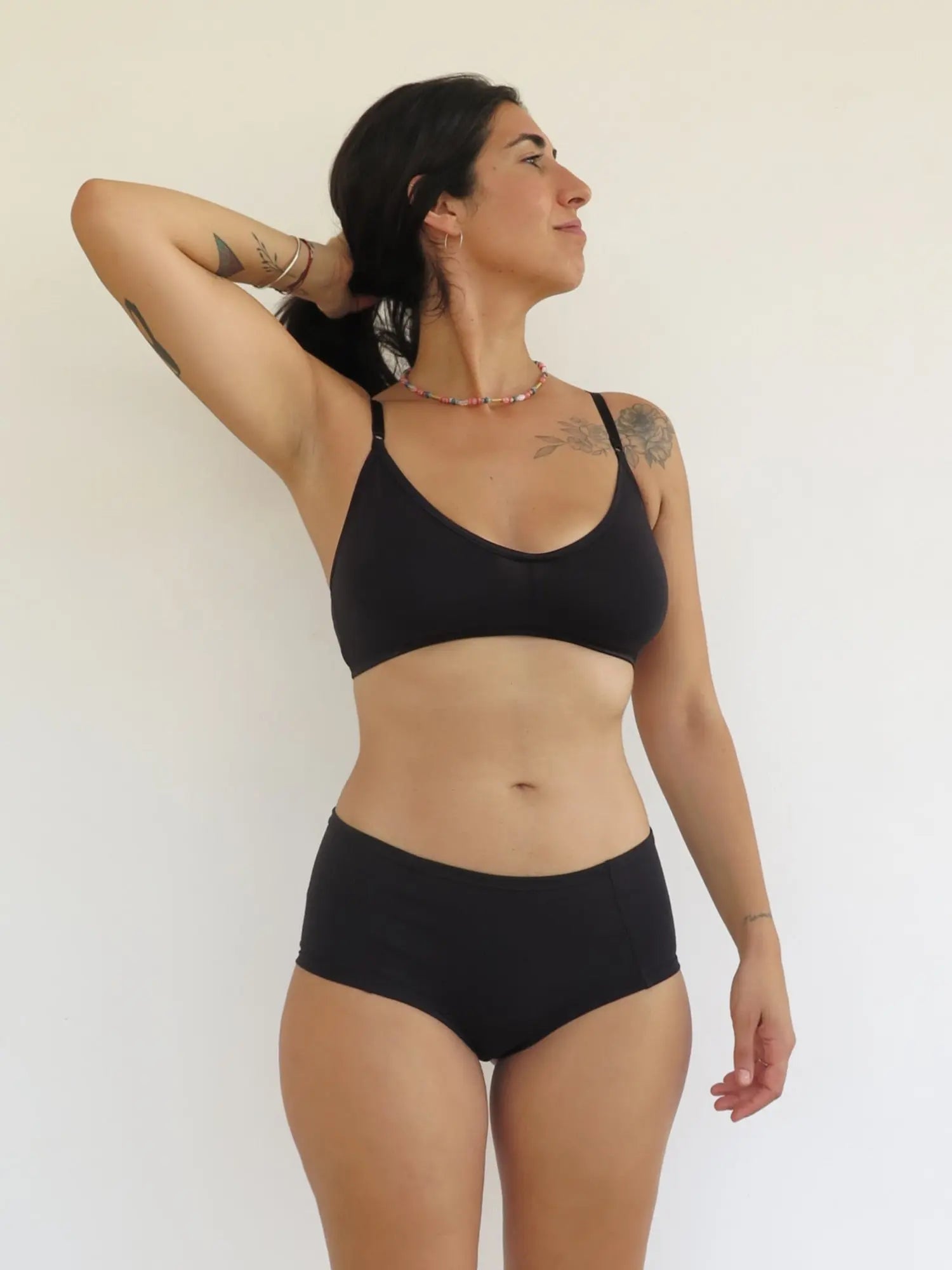 Bralette negro algodón orgánico - Image #1
