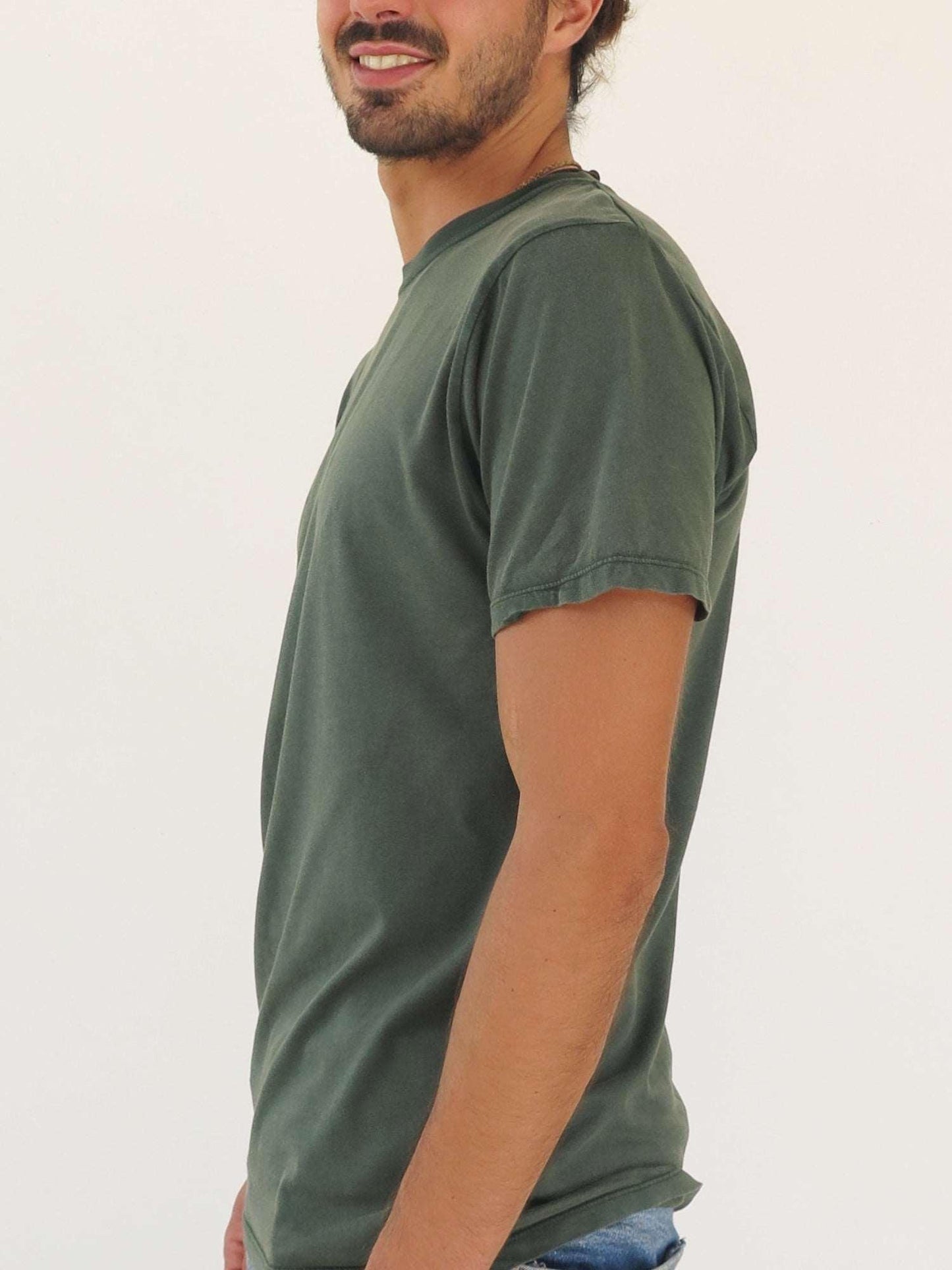 Camiseta verde de algodón orgánico