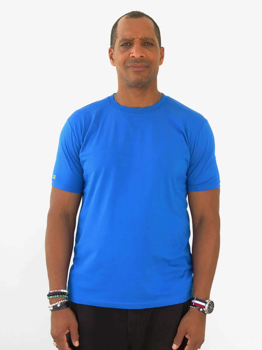 Camiseta azulón de algodón orgánico - Image #1