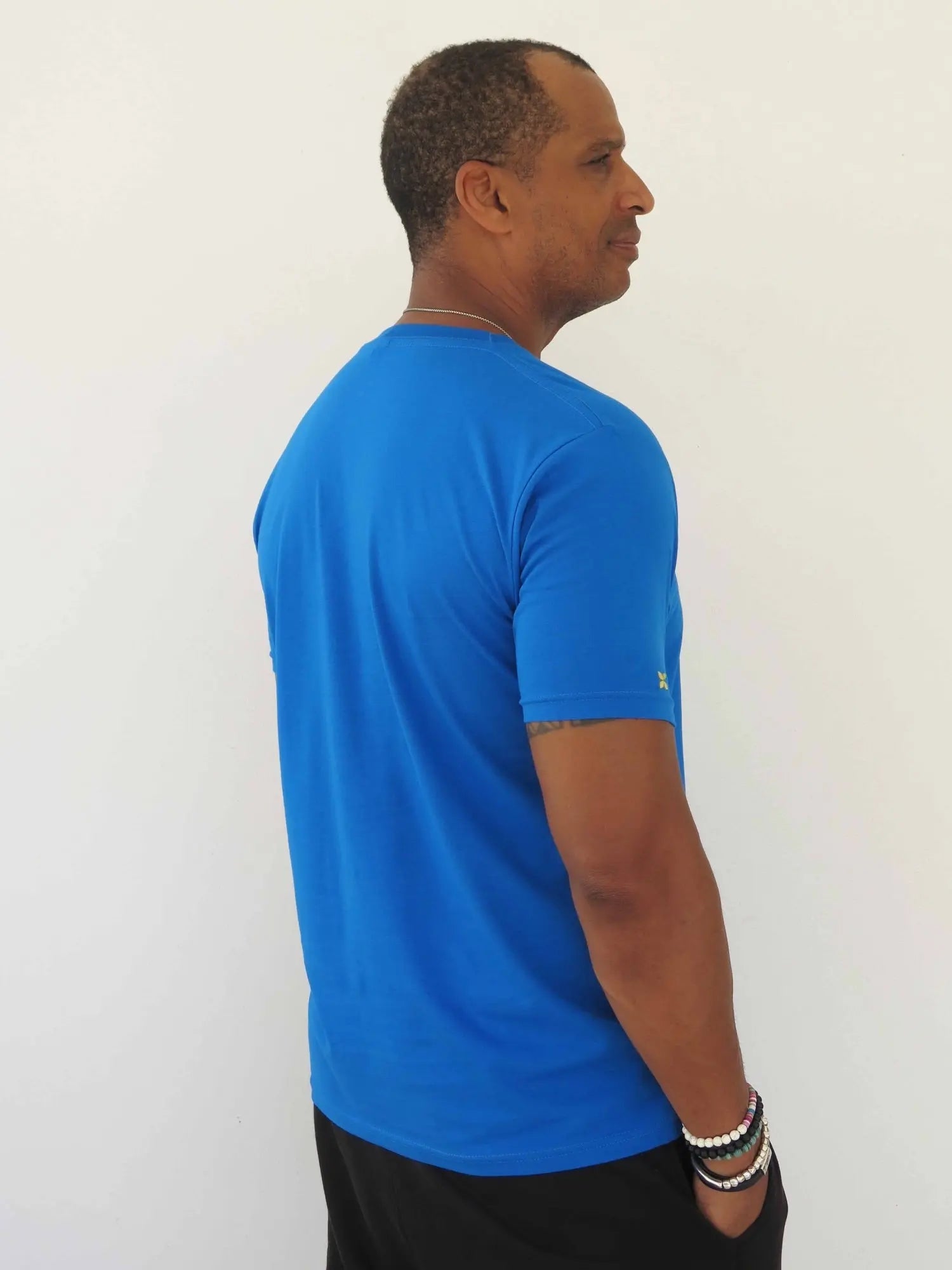 Camiseta azulón de algodón orgánico - Image #4