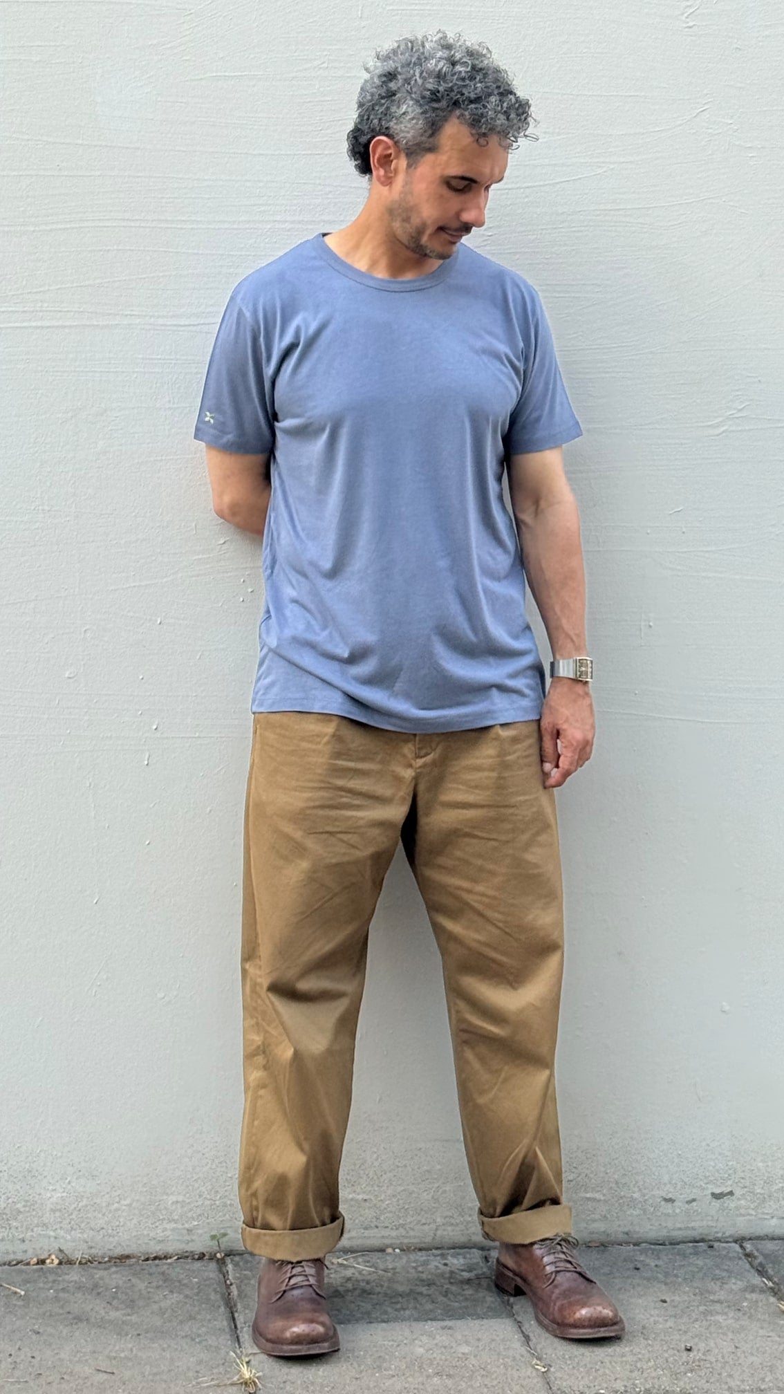 Camiseta azul petróleo de algodón orgánico y bambú - ecoology