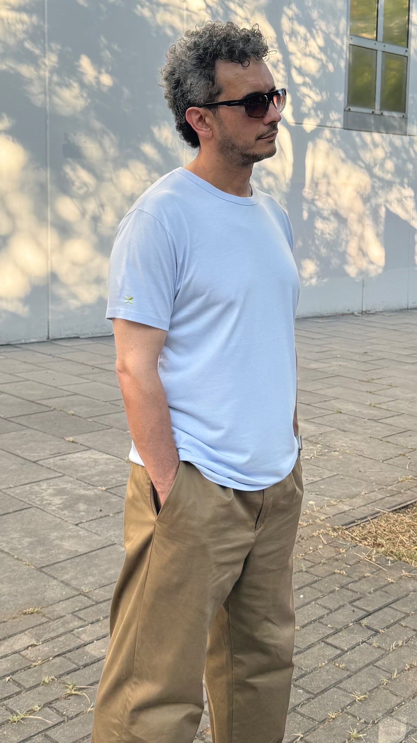 Camiseta lila claro de algodón orgánico y bambú - ecoology