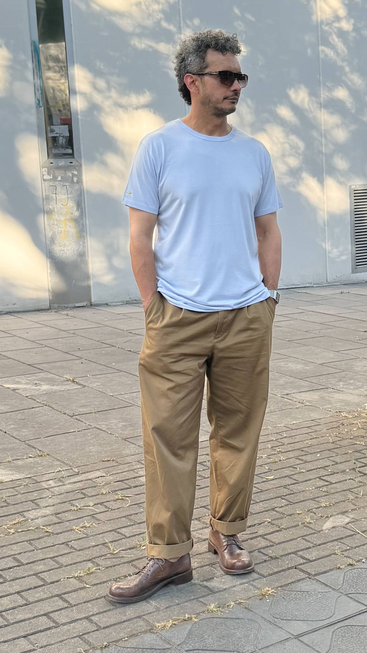 Camiseta lila claro de algodón orgánico y bambú - ecoology