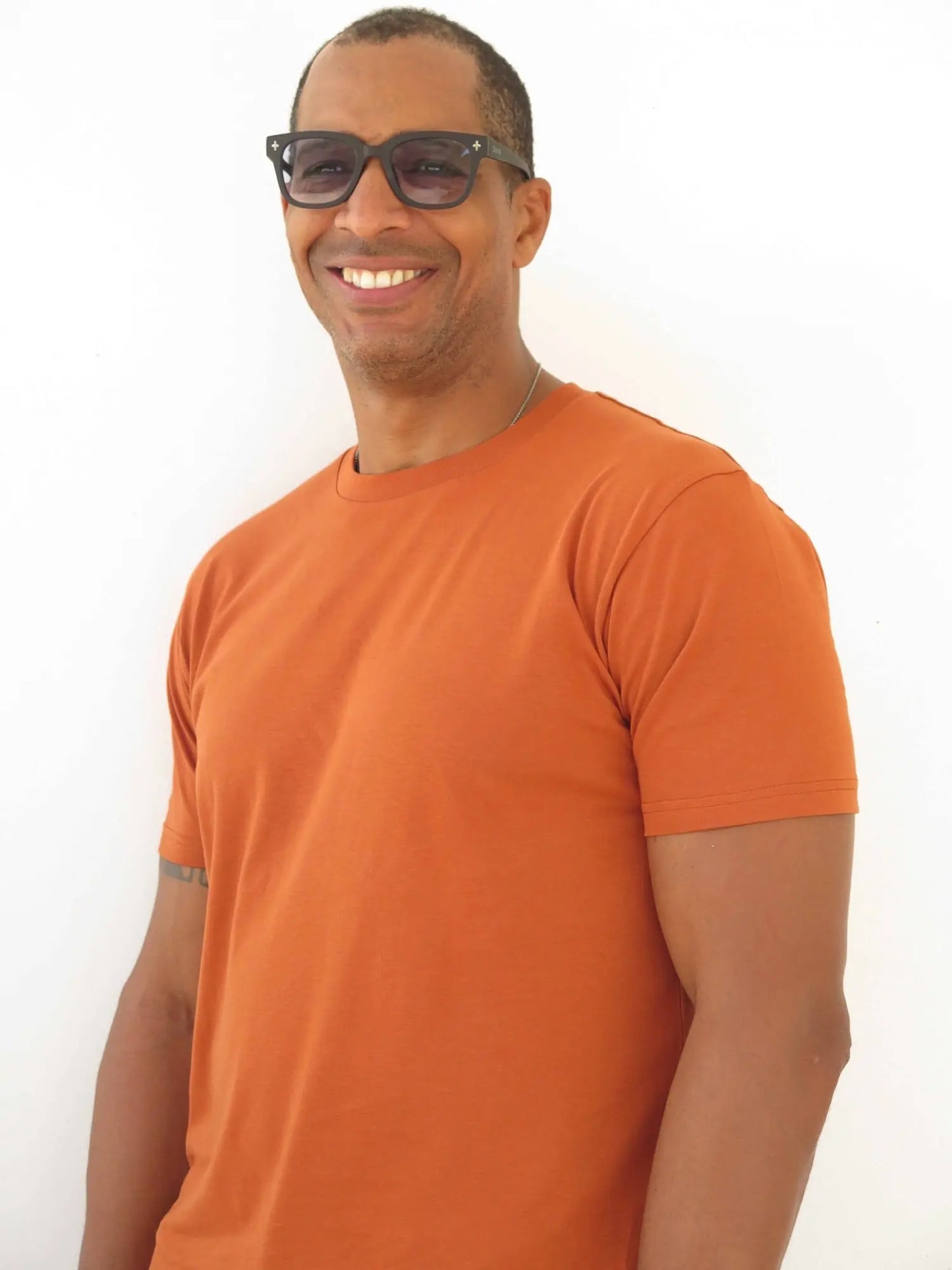 Camiseta naranja de algodón orgánico - Image #2